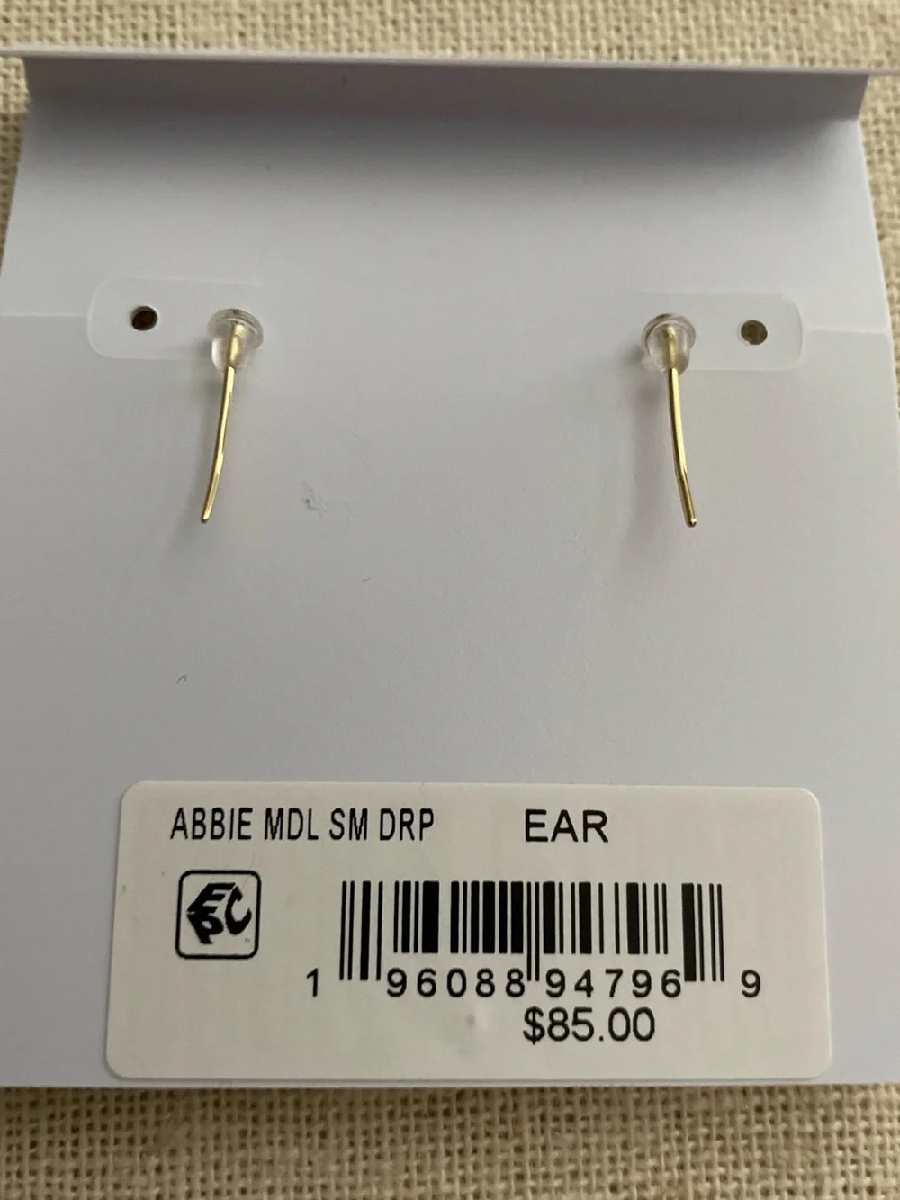 Kendra Scott Abbie Gold-Tone Mint Green Abalone Drop Earrings NWT